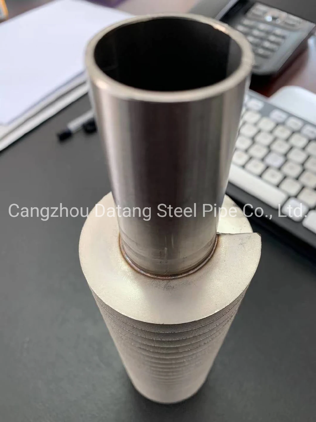 Heat Exchanger Longitudinal Fin Tube High Frequency Electric Resistance Welded Spiral Finned Pipe