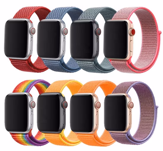 Apple Watch Ultra용 38/40/41/42/44/45/49 우븐 나일론 스포츠 시계 스트랩 트레일 루프 밴드